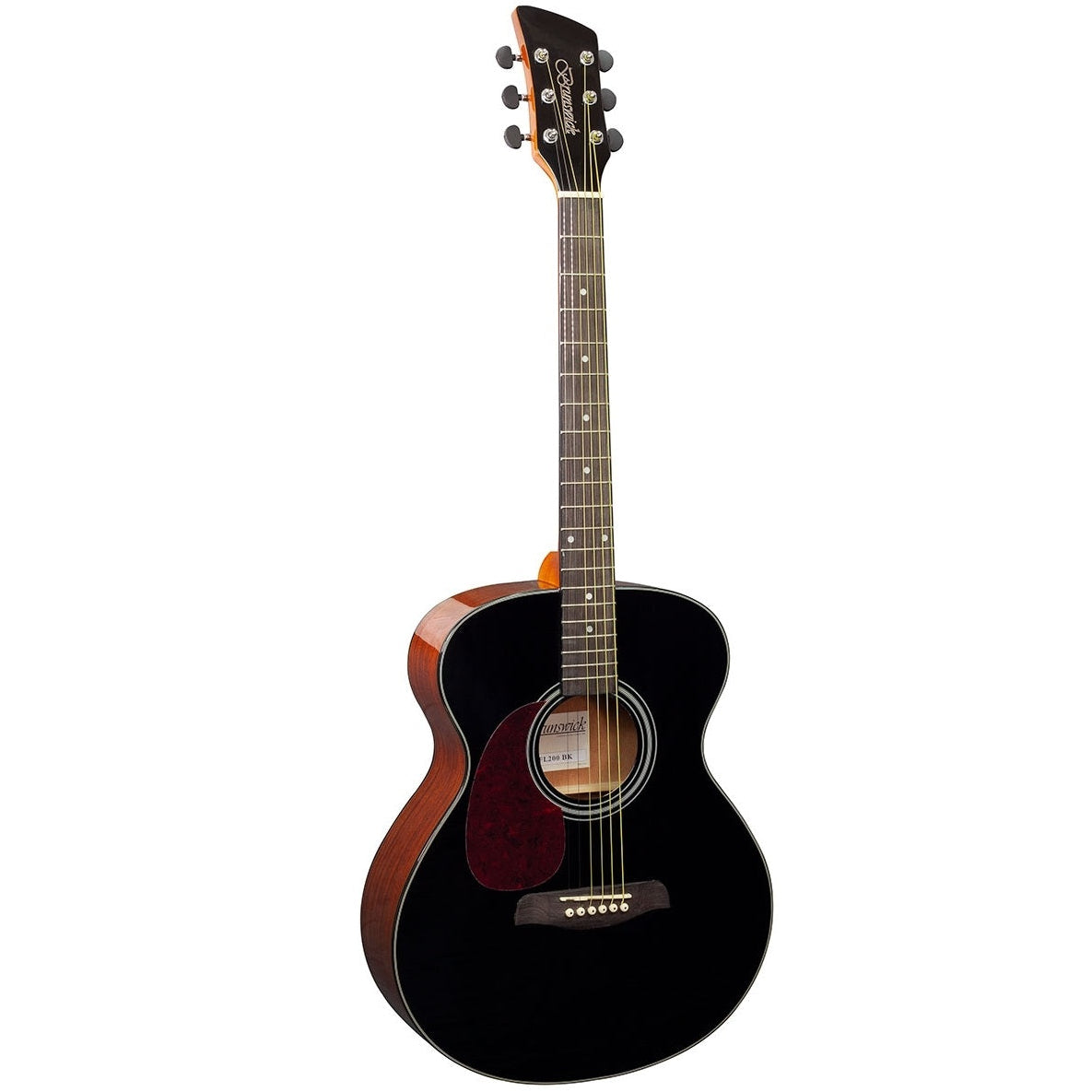 Brunswick Left-Handed Grand Auditorium Acoustic Guitar Black BFL200BK