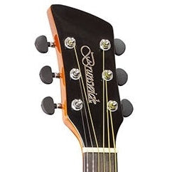 Brunswick Left-Handed Grand Auditorium Acoustic Guitar Black BFL200BK