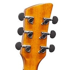 Brunswick Left-Handed Grand Auditorium Acoustic Guitar Black BFL200BK