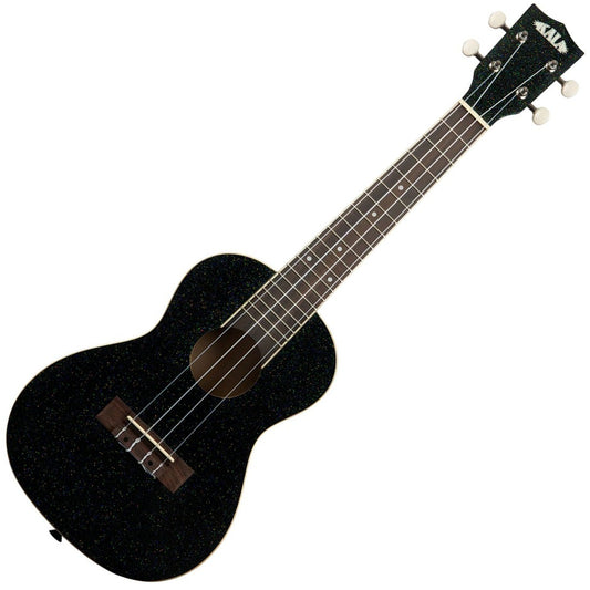 Kala Brand Galaxy Black Sparkle Concert Ukulele