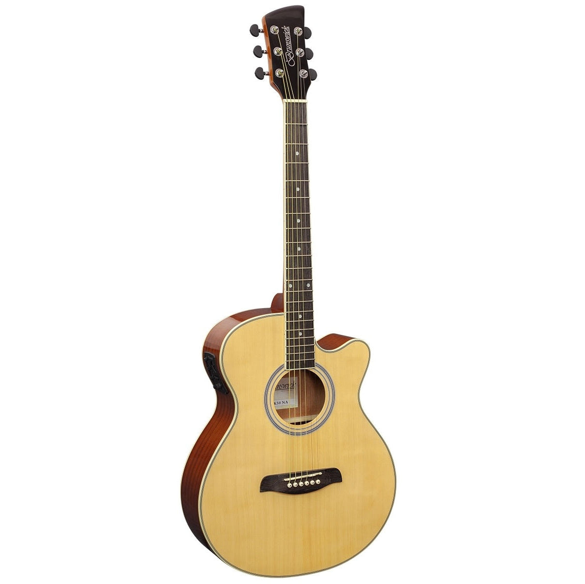 Brunswick Electro-Acoustic Guitar Grand Auditorium Natural BTK50NA