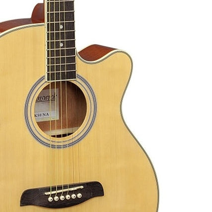 Brunswick Electro-Acoustic Guitar Grand Auditorium Natural BTK50NA
