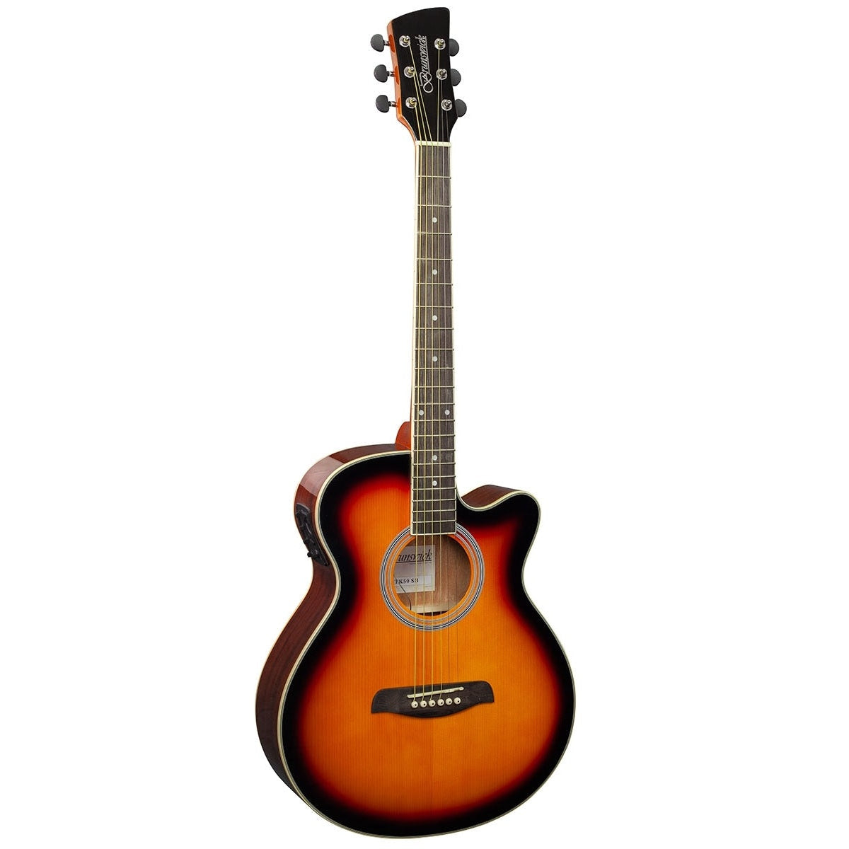 Brunswick Electro-Acoustic Guitar Grand Auditorium Sunburst BTK50SB