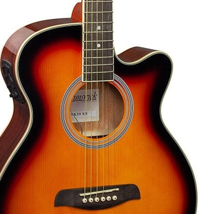 Brunswick Electro-Acoustic Guitar Grand Auditorium Sunburst BTK50SB