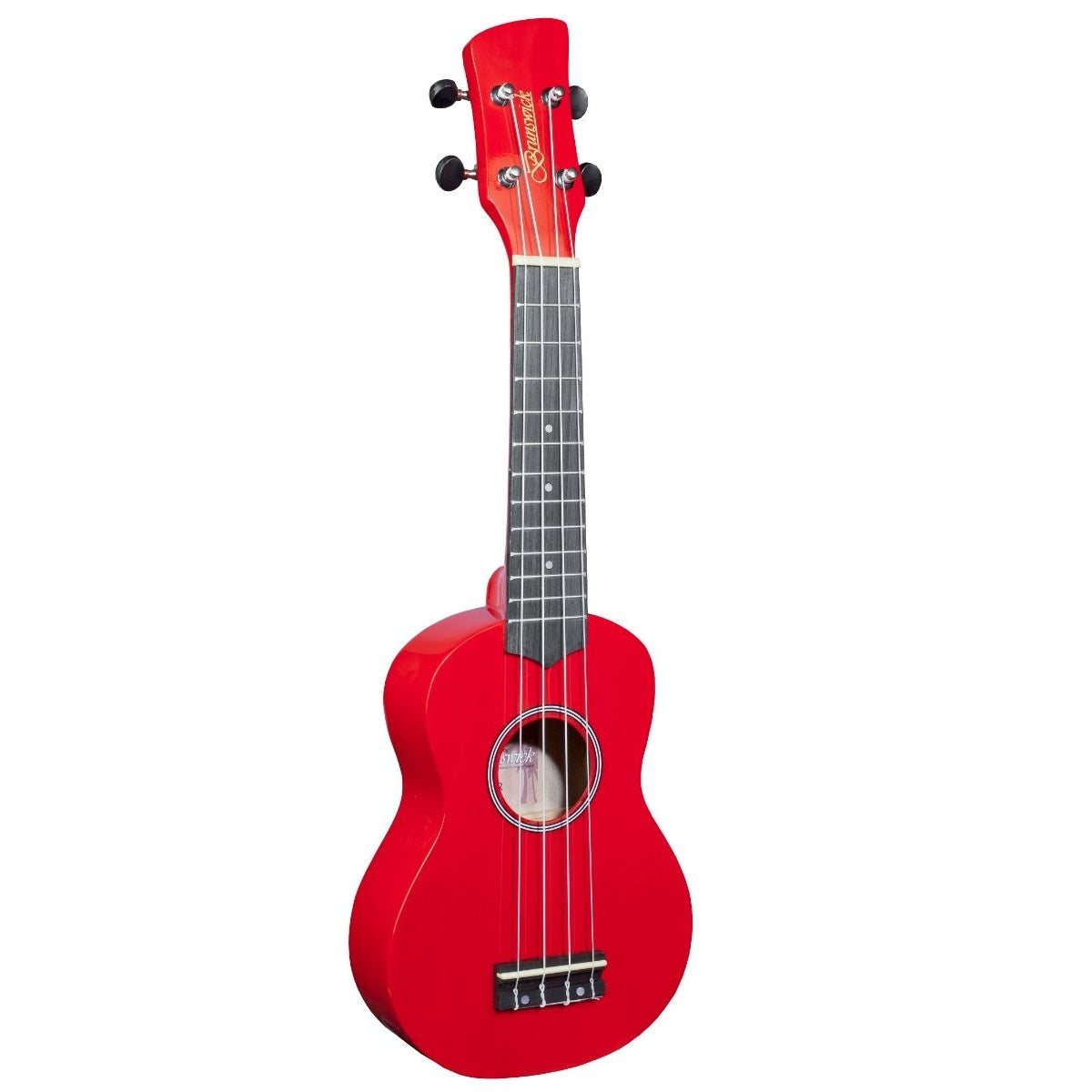 Brunswick Soprano Ukulele Red Gloss With Aquila Strings - BU1SR