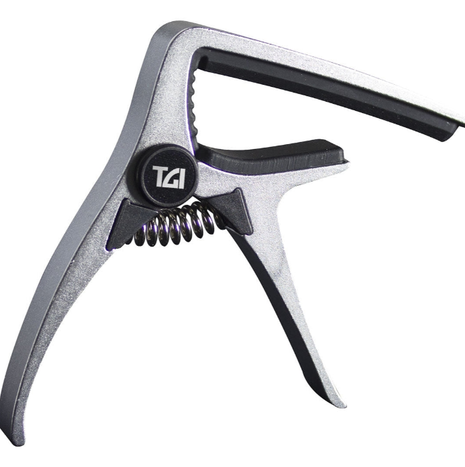 TGI Acoustic Guitar CAPO Trigger Quick Release Silver TGTC4SL