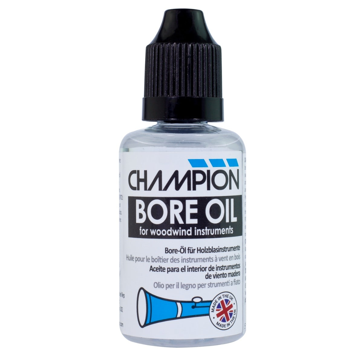Champion Bore Oil For Woodwind Instruments 30ml Bottle CHBO1M