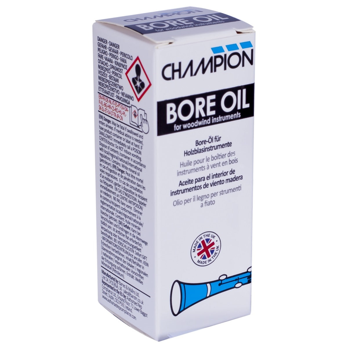 Champion Bore Oil For Woodwind Instruments 30ml Bottle CHBO1M