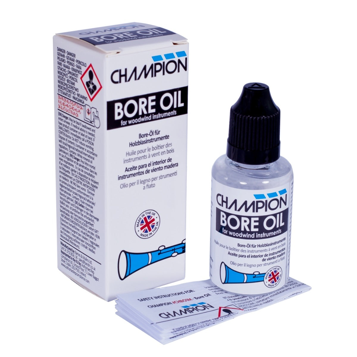 Champion Bore Oil For Woodwind Instruments 30ml Bottle CHBO1M
