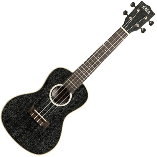 Kala Brand All Solid Salt & Pepper Doghair Mahogany Concert Ukulele