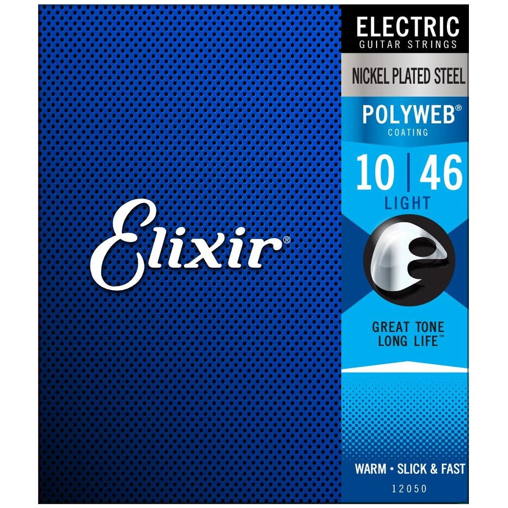 Elixir Electric Guitar Strings Set POLYWEB Coating Light .010-.046 E12050