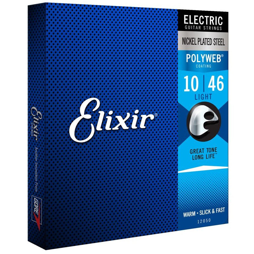 Elixir Electric Guitar Strings Set POLYWEB Coating Light .010-.046 E12050