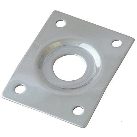 Jack Socket Plate For Electric LP Type Guitar - Chrome