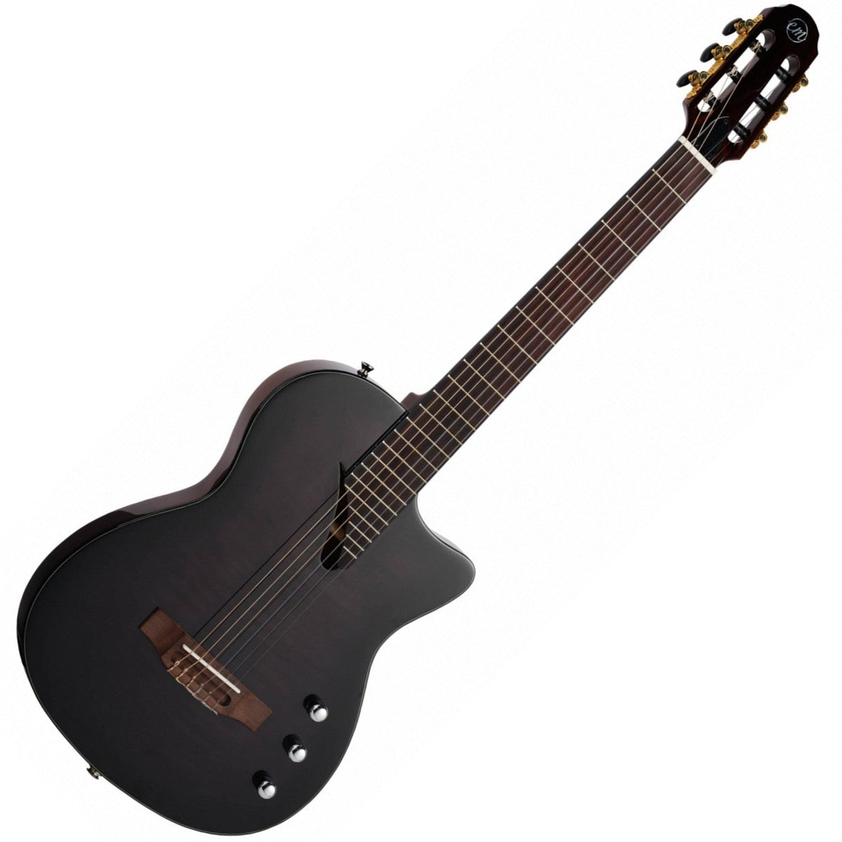 Tanglewood Thinline Electro Acoustic Classical Guitar - Black EMDC8BK