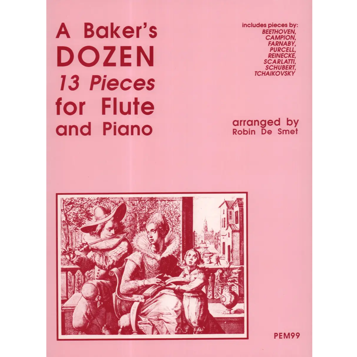 Baker's Dozen Flute & Piano Book Robin de Smet - 9790708003991