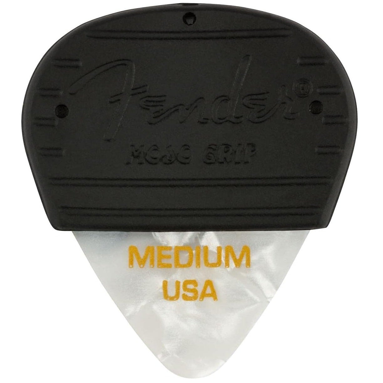 Fender Mojo Grip Guitar Pick Plectrum 3-Pack Medium Celluloid White Moto