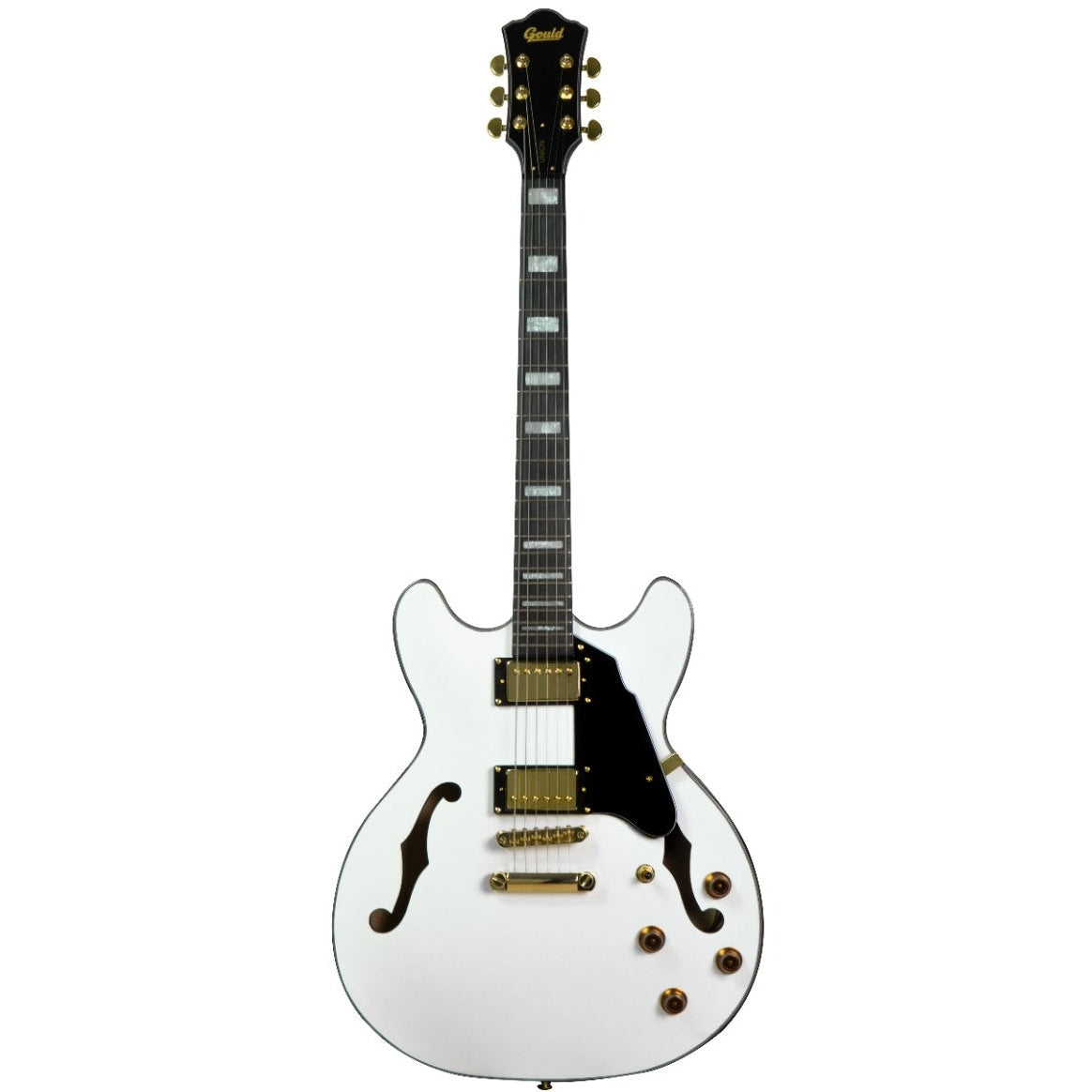 Gould Union Semi Acoustic Electric Guitar White GE50WHT