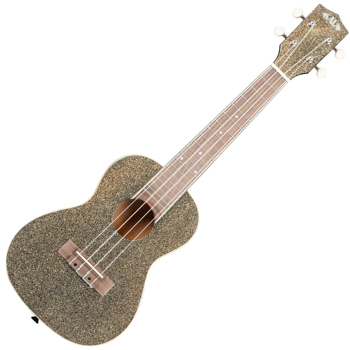 Kala Brand Star Dust Gold Sparkle Concert Ukulele KA-SPRK-GOLD