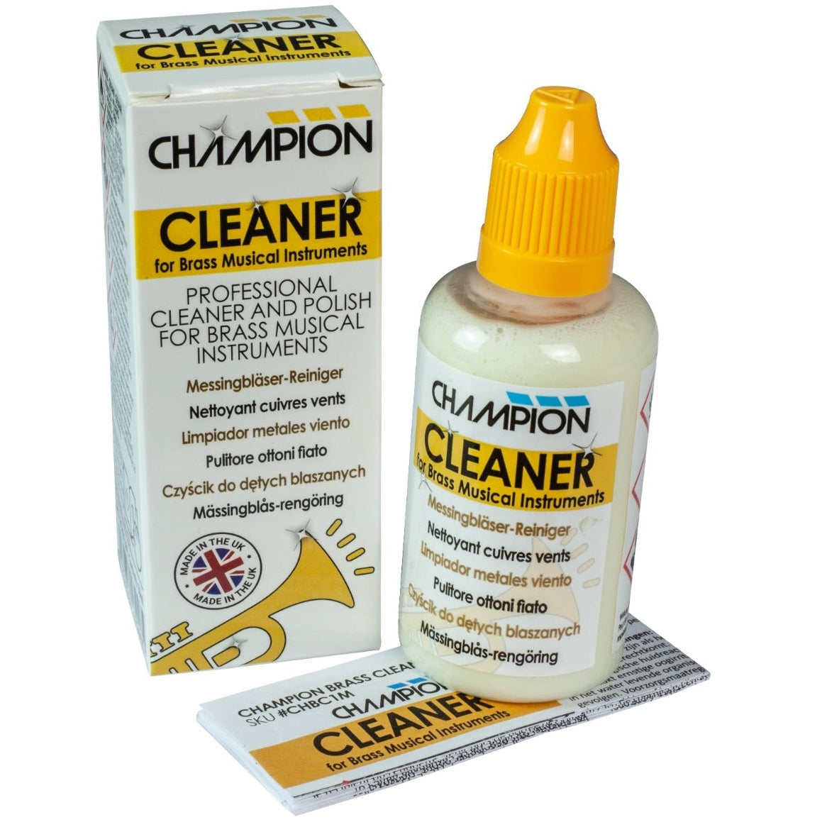 Champion Brass Musical Instrument Cleaner 50ml Bottle