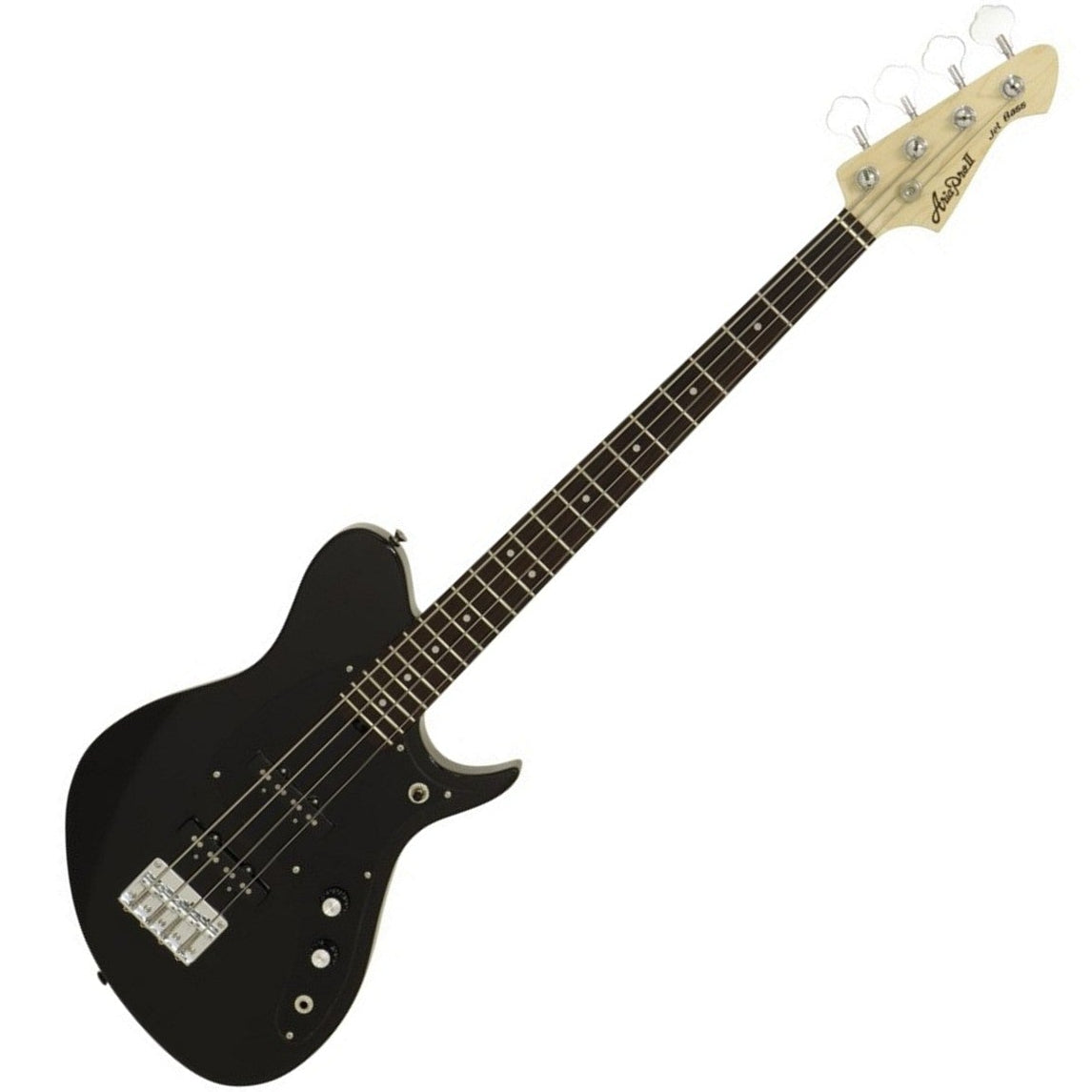 Aria Pro II Electric Jet Bass Guitar Black J-BBK