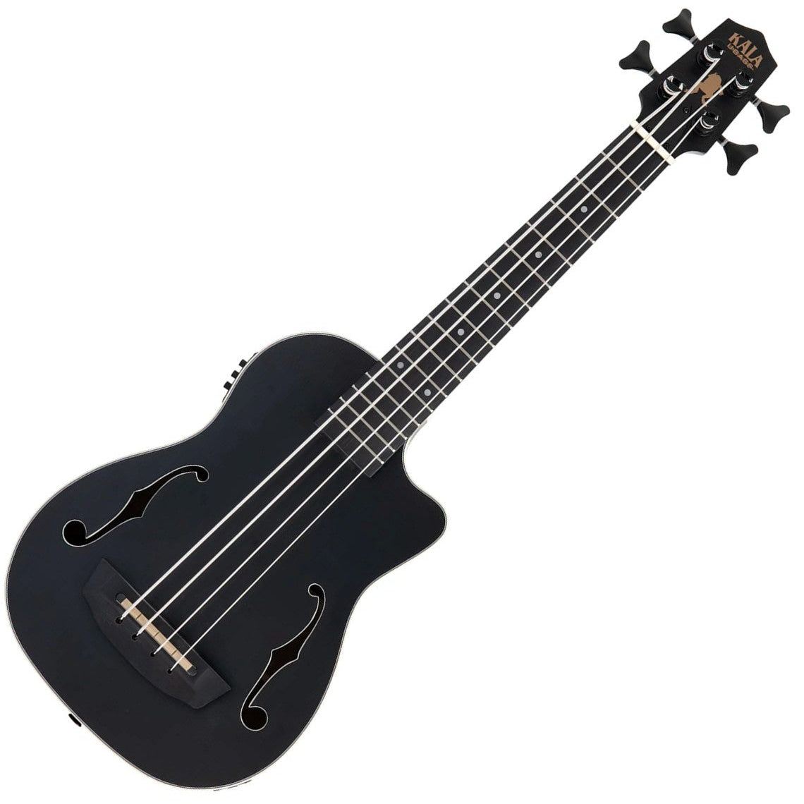 Kala Brand Black Journeyman Mahogany Acoustic-Electric U•BASS with F-Holes