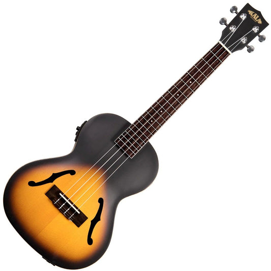 Kala Brand Archtop Sunburst Tenor Electro Ukulele KA-JTE/2TS
