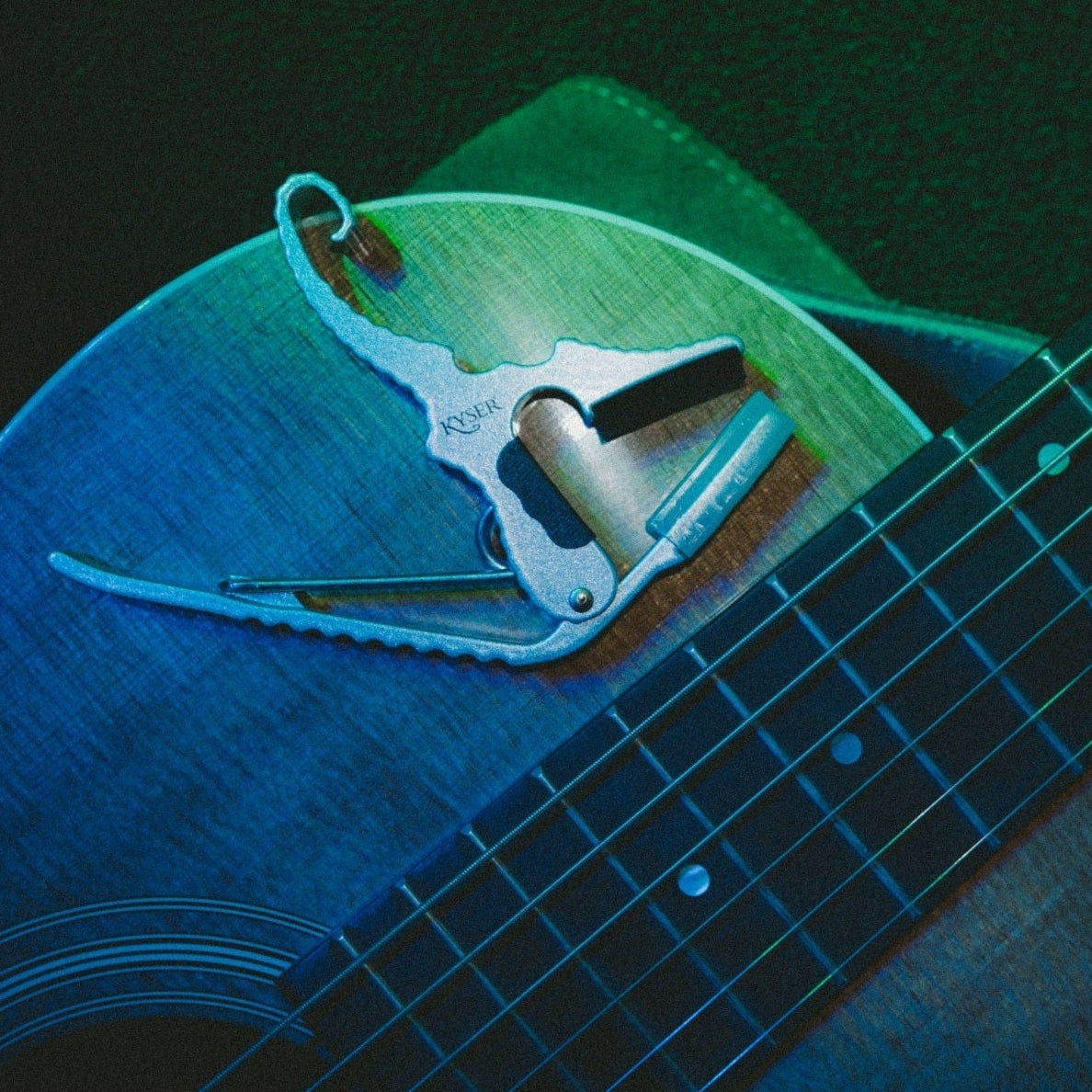 Kyser Acoustic Guitar Partial Capo Silver KG3S