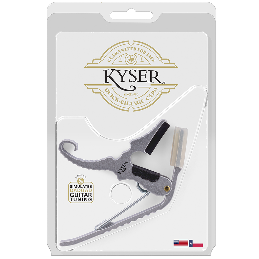 Kyser Acoustic Guitar Partial Capo Silver KG3S