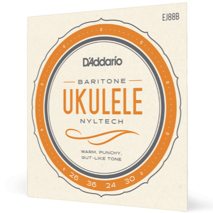 D'Addario Nyltech Baritone Ukulele Strings Set EJ88B