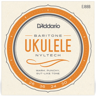 D'Addario Nyltech Baritone Ukulele Strings Set EJ88B