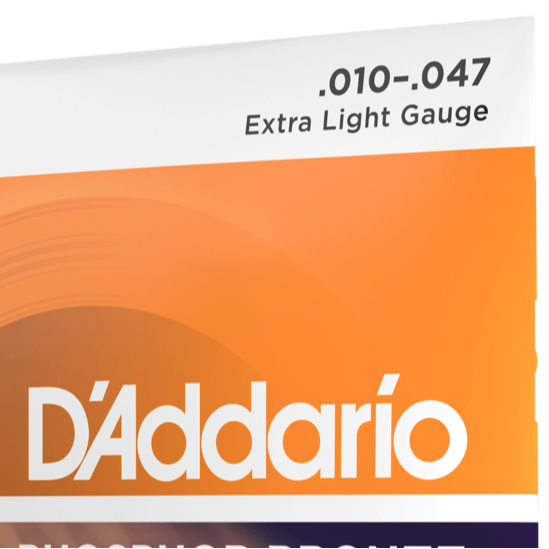 D'Addario Phosphor Bronze Acoustic Guitar Strings Set 10-47 Extra Light