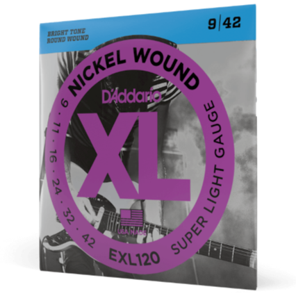 D'Addario XL Electric Guitar Strings Bundle 3 Sets 09-42 EXL120