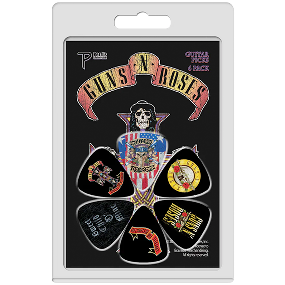 Guns 'n' Roses Guitar Plectrum Pick Set 6 Pack