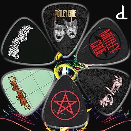 Motley Crue Guitar Plectrum Pick Set 6 Pack