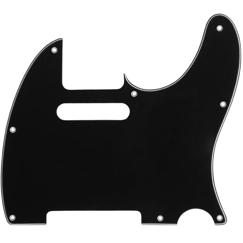 Electric Guitar Scratch Plate 3-Ply Black & White TC Type