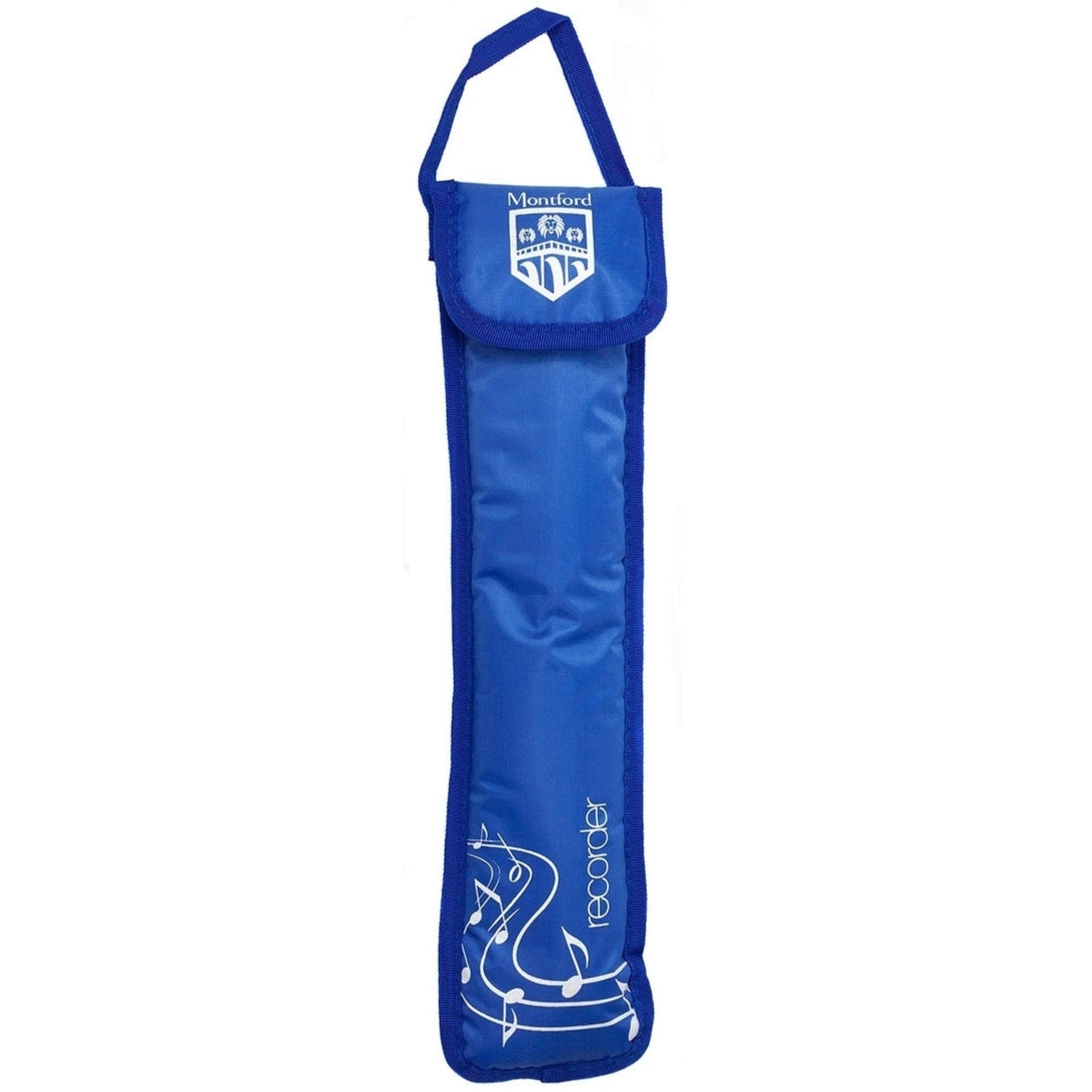 Padded Descant Recorder Carry Bag Case - Blue