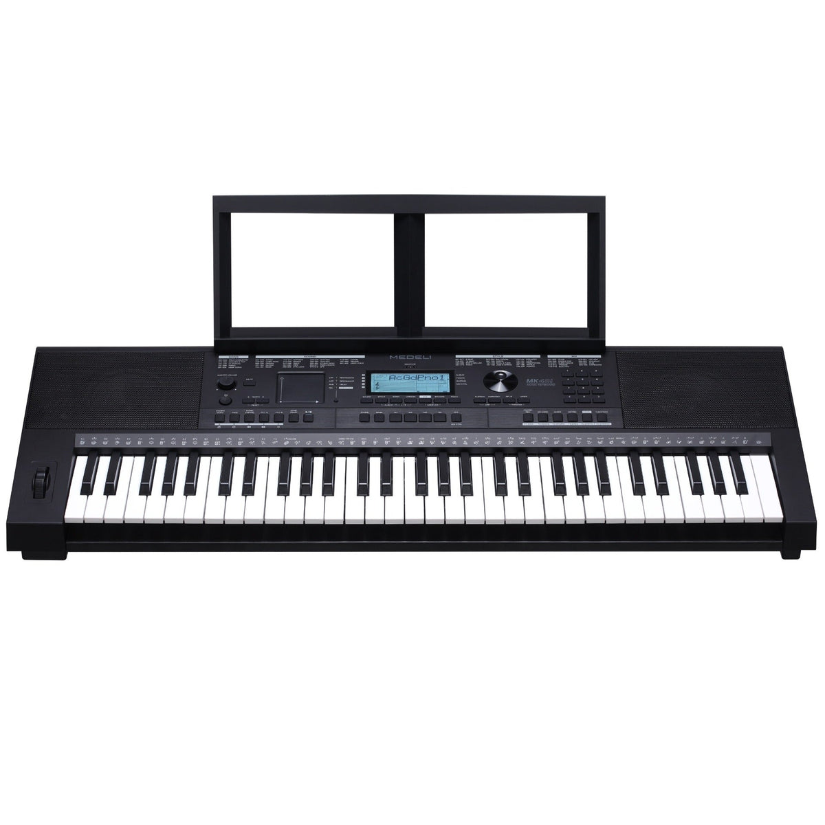 Medeli Millenium Series Keyboard 61 Key Touch Response Black MK401