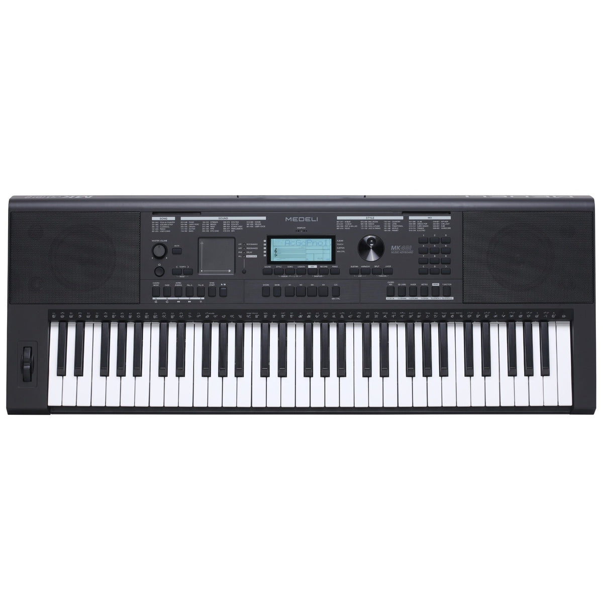 Medeli Millenium Series Keyboard 61 Key Touch Response Black MK401