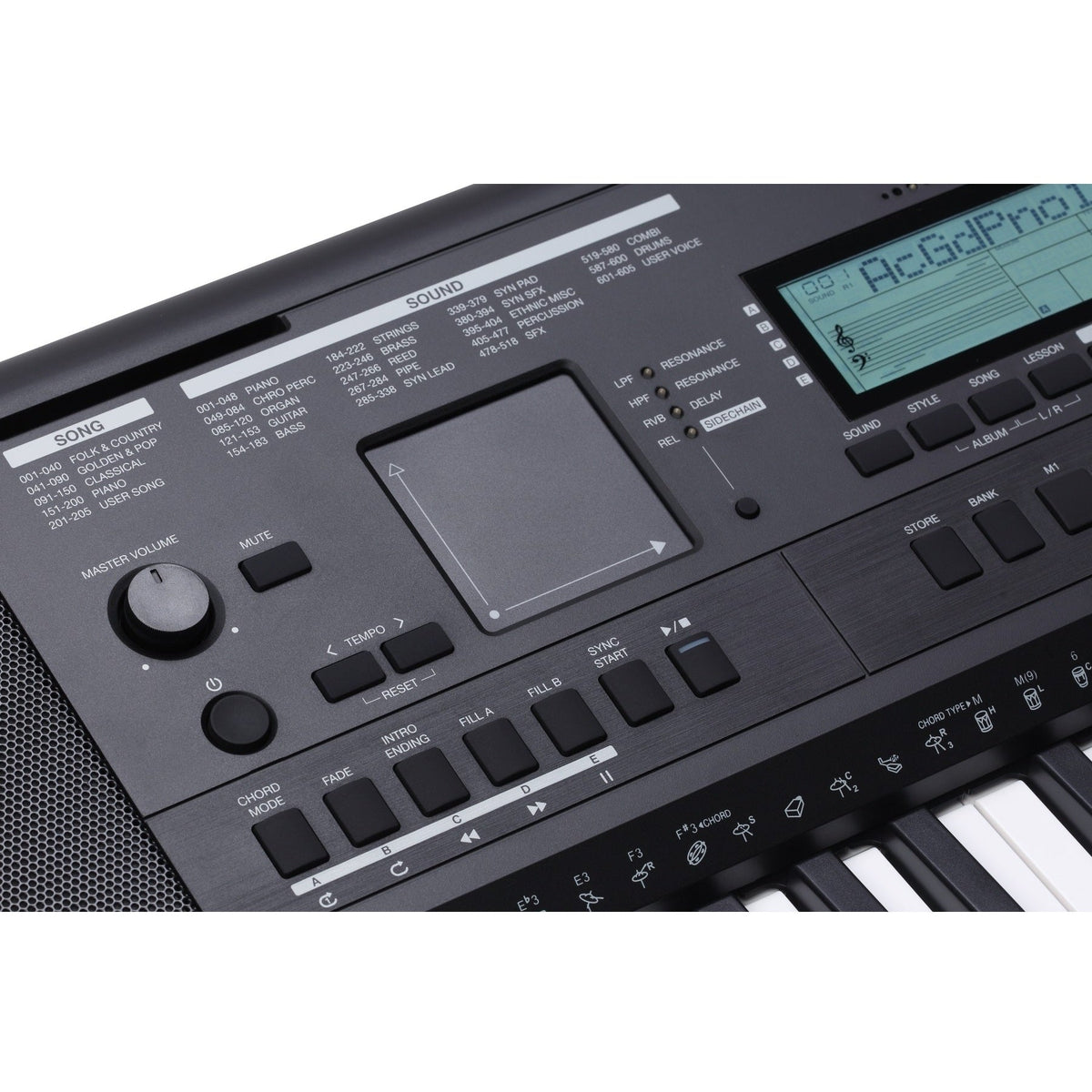 Medeli Millenium Series Keyboard 61 Key Touch Response Black MK401