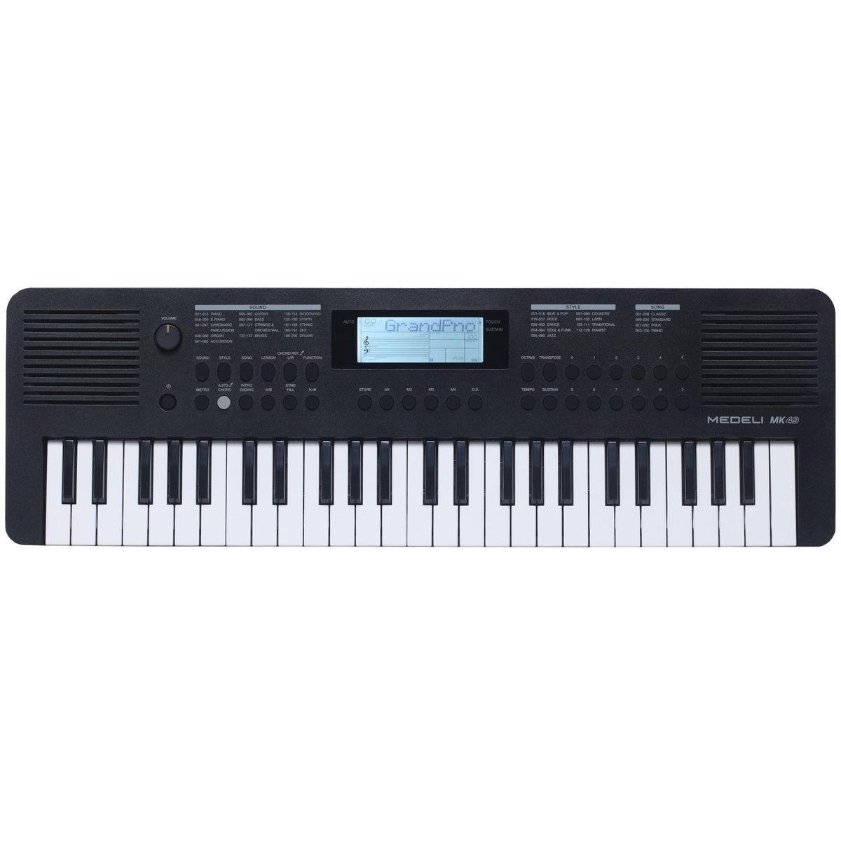 Medeli Nebula Series Keyboard 49 Key Black MK49BK