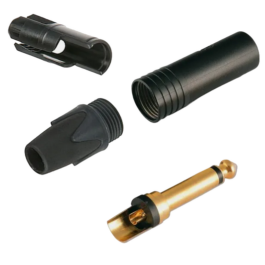 Neutrik NP2X-B Mono Jack Plug 6.3 mm Black GUITAR  INSTRUMENT LINE CABLES
