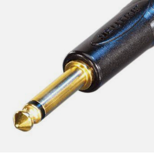 Neutrik NP2X-B Mono Jack Plug 6.3 mm Black GUITAR  INSTRUMENT LINE CABLES
