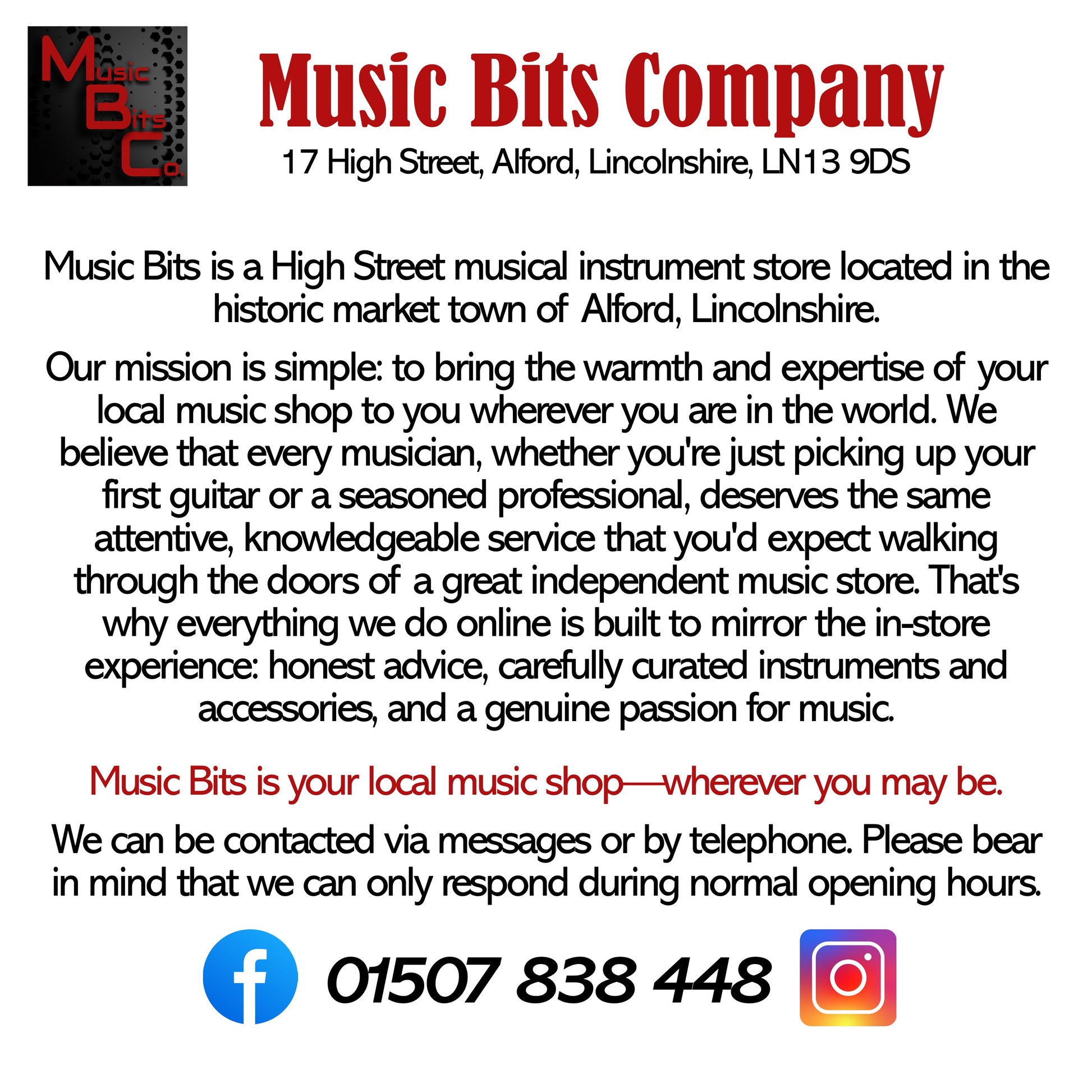 Music Bits Seller Information