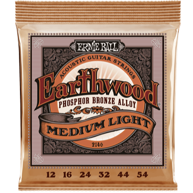 Ernie Ball Earthwood Phosphor Bronze Acoustic Guitar String Set 12-54