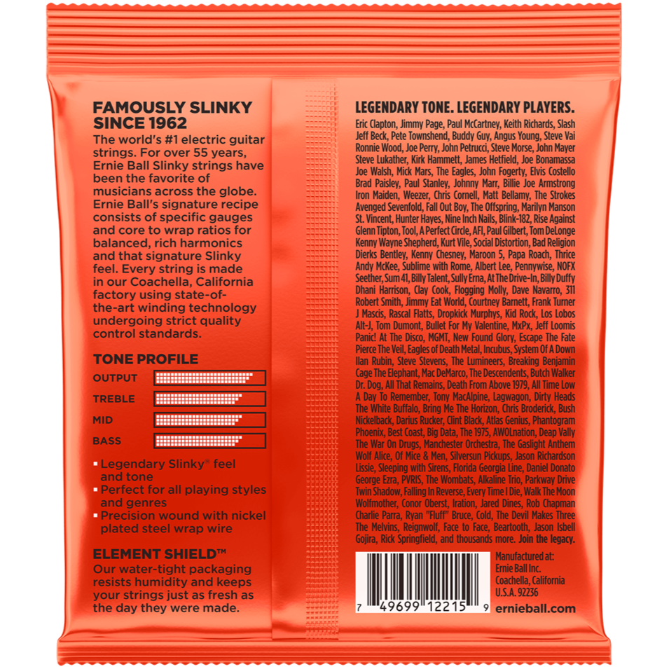 Ernie Ball Electric Guitar String Set Skinny Top Heavy Bottom 10-52