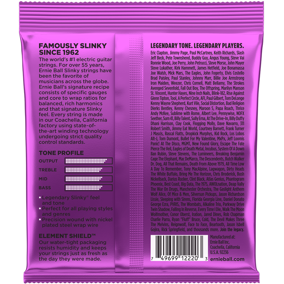 Ernie Ball Power Slinky Electric Guitar Strings Set 11-48