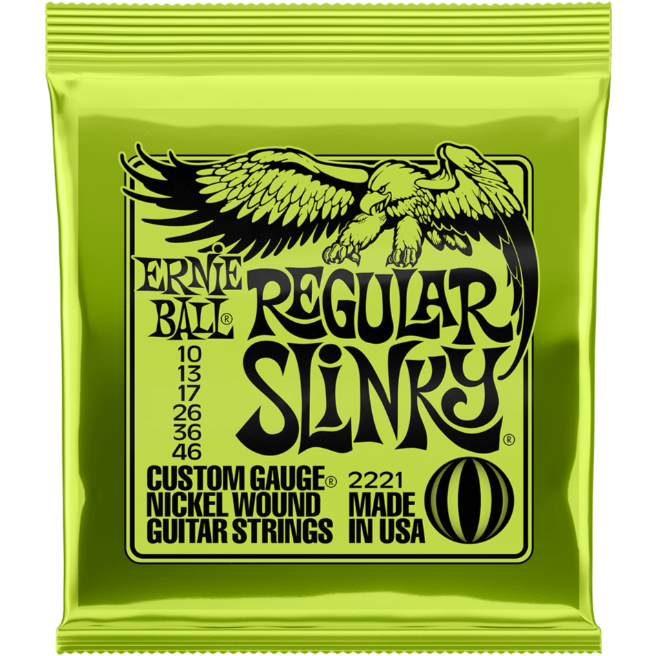 Ernie Ball Regular Slinky Electric Guitar String Set 10-46