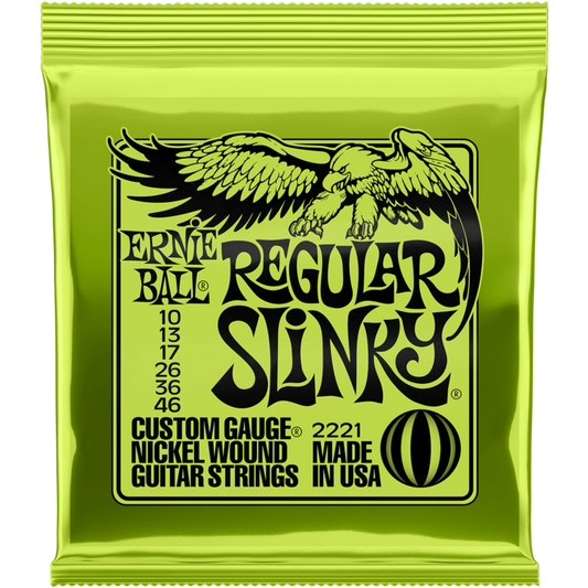 Ernie Ball Regular Slinky Electric Guitar String Set 10-46