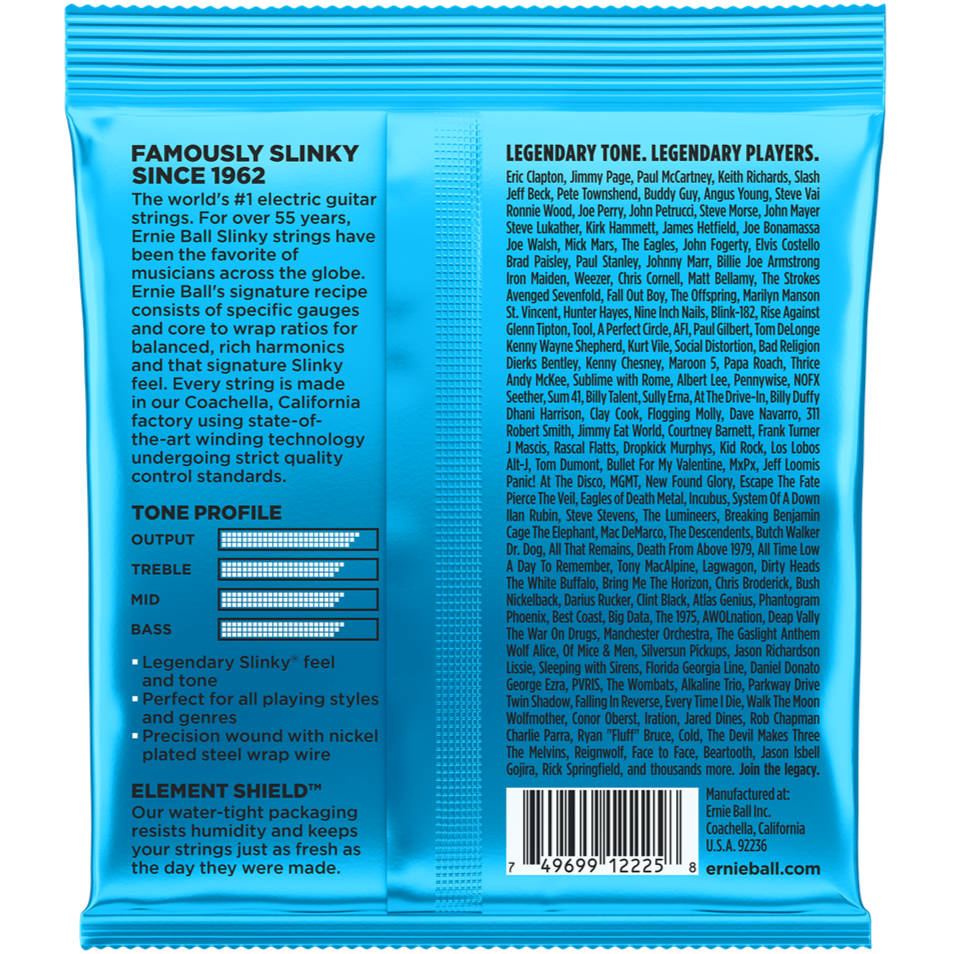 Ernie Ball Extra Slinky Electric Guitar String Set 8-38