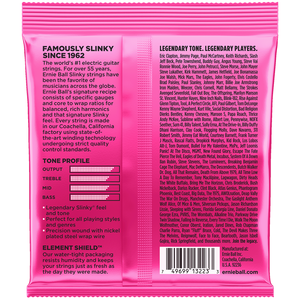 Ernie Ball Super Slinky 3 Set Pack Bundle Pinks 9-42